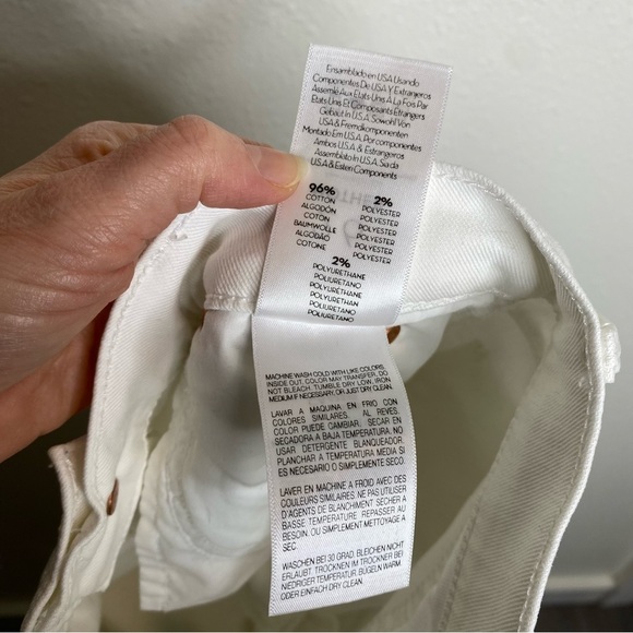 MOTHER Stunner Two Step Fray in Glass Slipper Size 26 - Picture 8 of 10